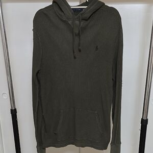 Men's Olive Green Hoodie by Polo by Ralph Lauren